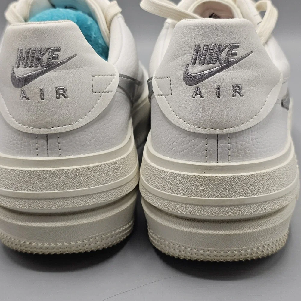 Nike Air Force 1 Platform PLT.AF.ORM Shoes Summit Silver Size 10.5 DJ9946-101